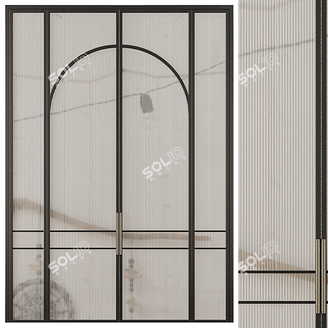 Modern Entrance Door Set19: 3Ds Max 2016 3D model image 1