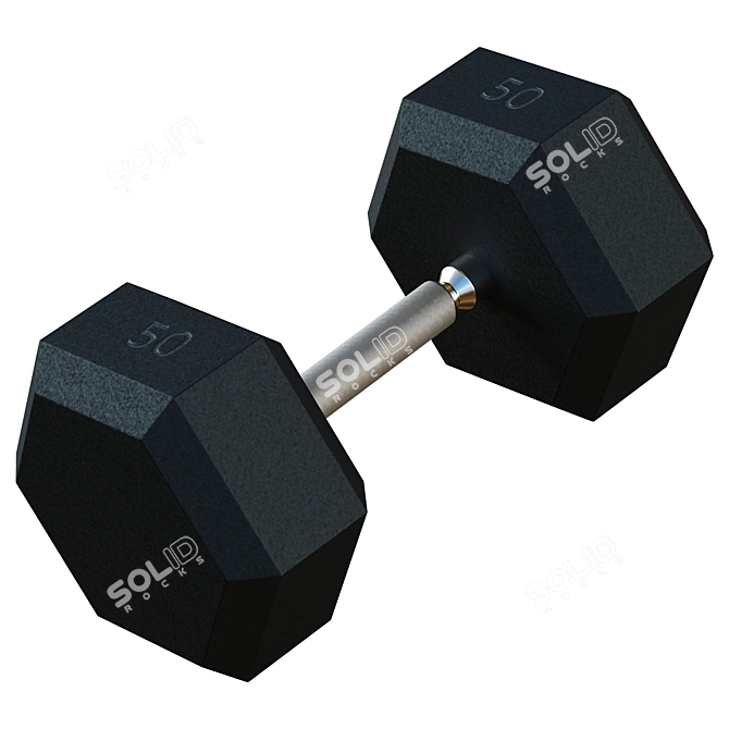 Premium 3-Tier Dumbbell Rack Organizer 3D model image 3