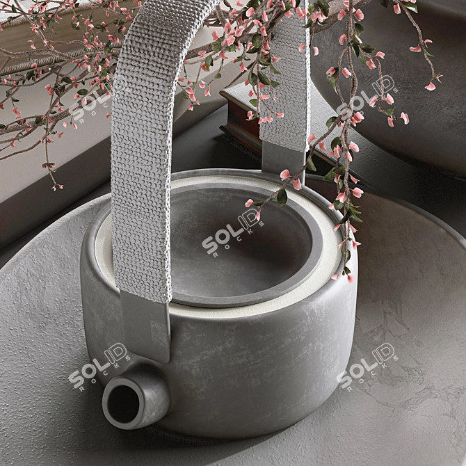 Japanese Minimalist Bohemian 3D Set 3D model image 6