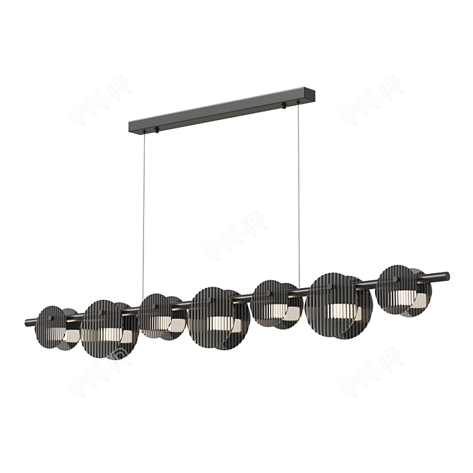 RUTGER LONG 7 LED Pendant 3D model image 1