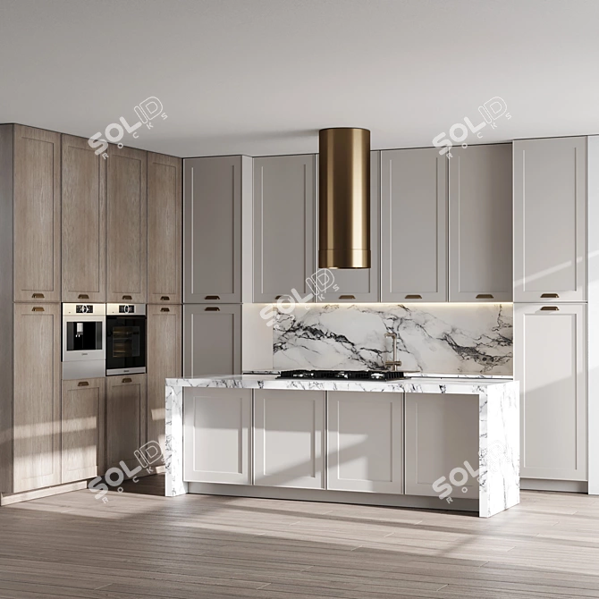 Bosch Kitchen Set Modern Design 3D model image 2