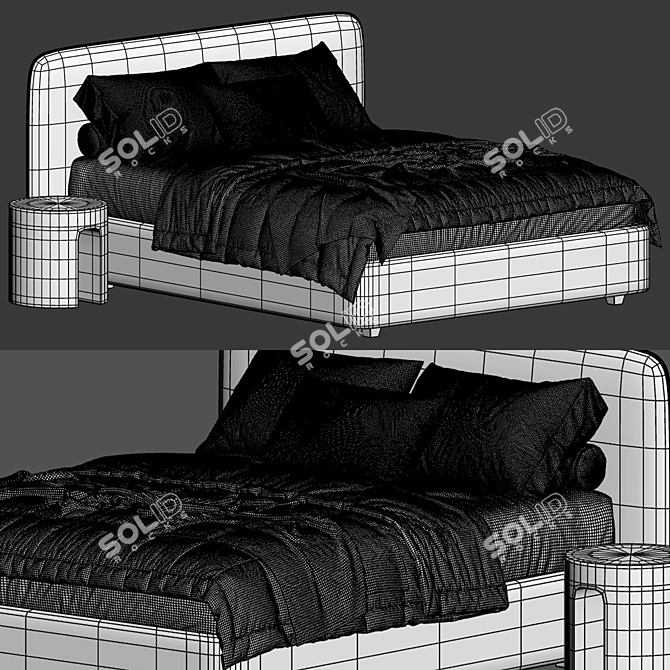 Barry Compartment Bed by Lavsit 3D model image 1