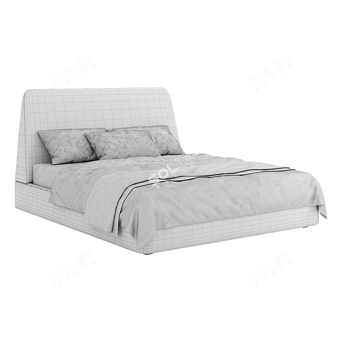 Astra Bed Model in Corona 4.0 3D model image 3