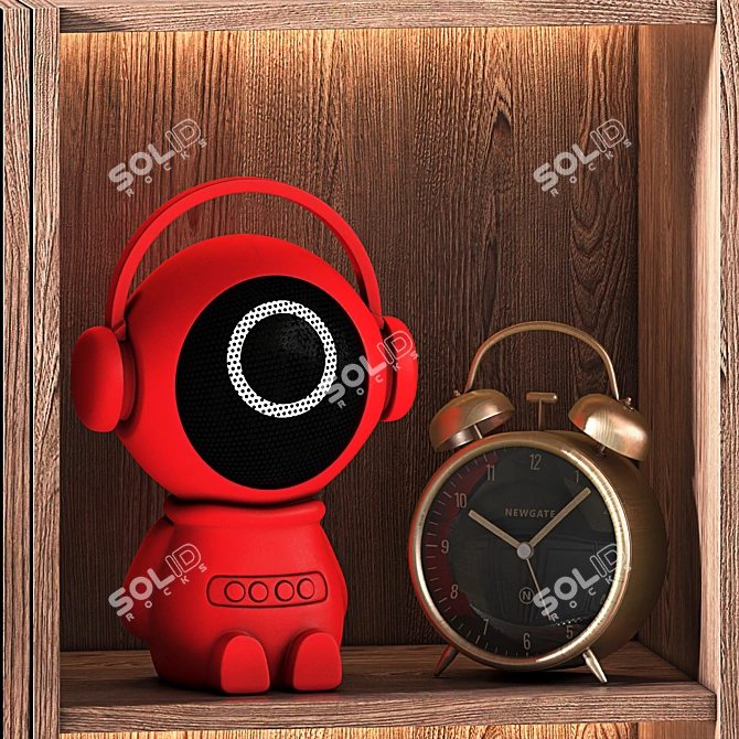 Modern Composite Wardrobe Furniture 3D model image 6