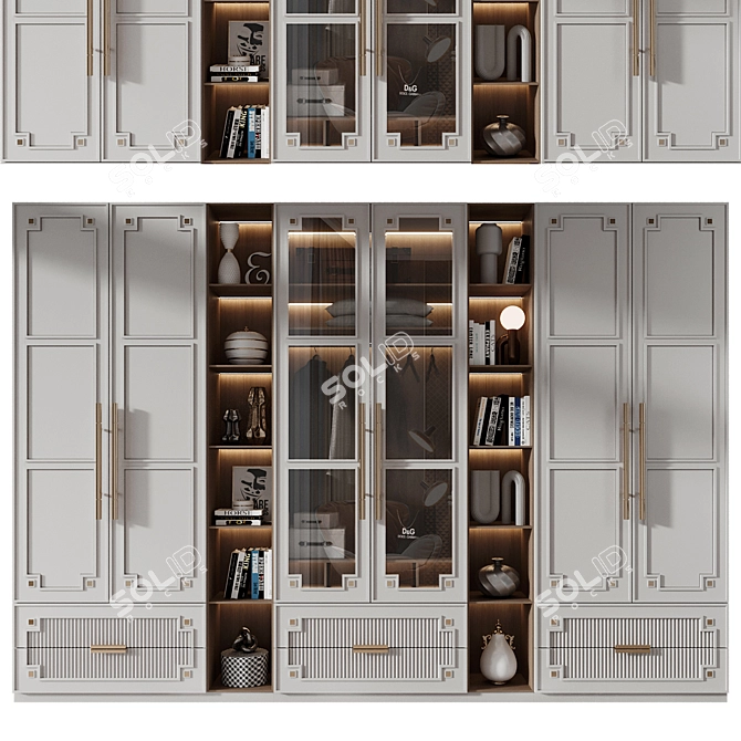 Modern Furniture Composition Set 3D model image 1