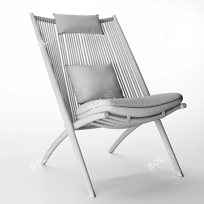 Outdoor Aloha Lounge Chair - XK04 3D model image 5