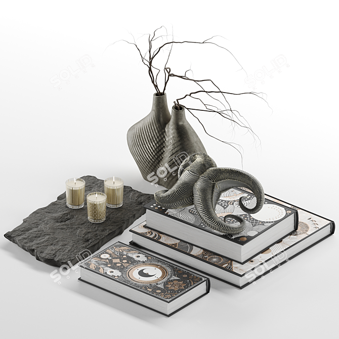 Decorative 3D Files Set Max FBX 3D model image 2