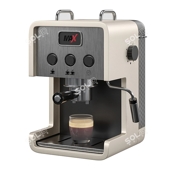 Premium Espresso Coffee Machine, 3D Model 3D model image 2