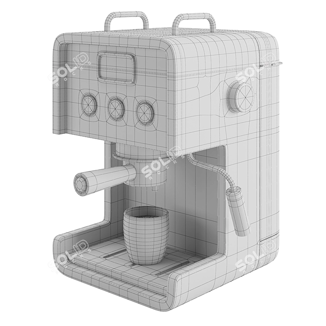 Premium Espresso Coffee Machine, 3D Model 3D model image 7