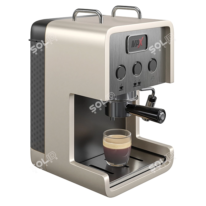 Premium Espresso Coffee Machine, 3D Model 3D model image 9