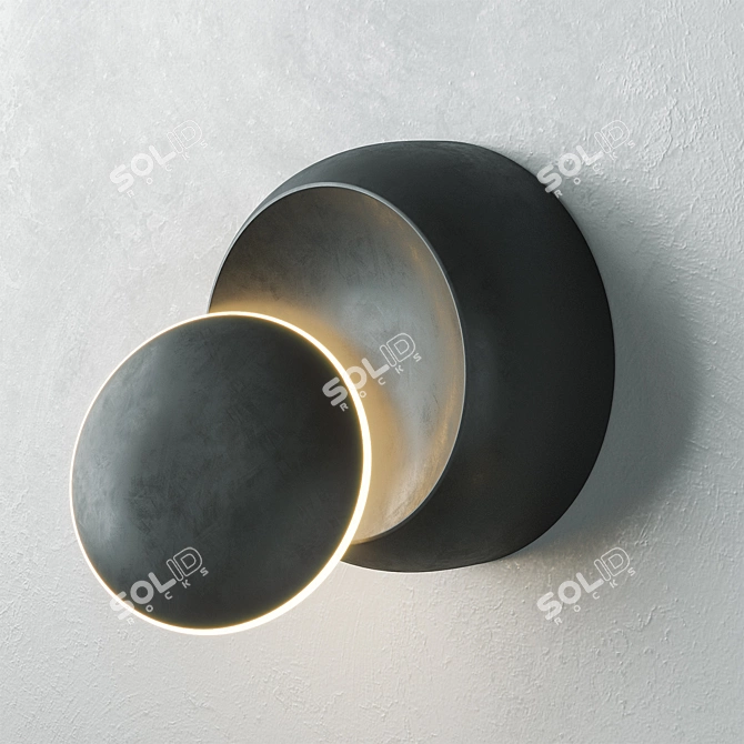 Rotating LED Wall Sconce 3D model image 3