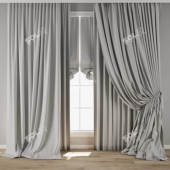 Max Curtain Archive 3D Model 3D model image 3