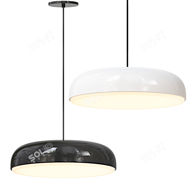 Kosa LED Pendant - Modern Illumination 3D model image 1