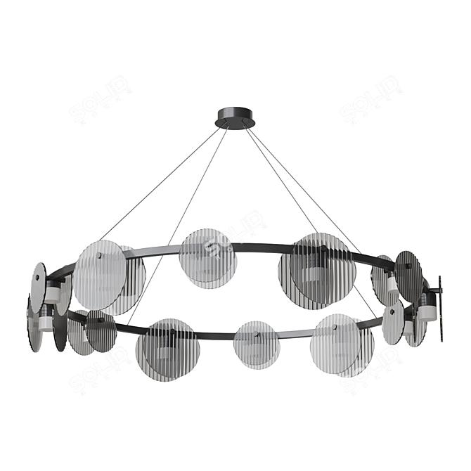 Lampatron RUTGER R 12 Modern Chandelier 3D model image 1