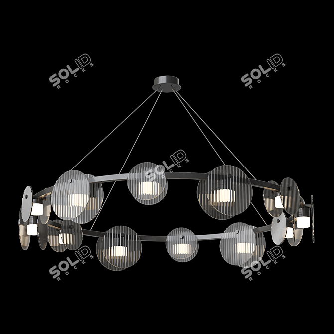 Lampatron RUTGER R 12 Modern Chandelier 3D model image 2