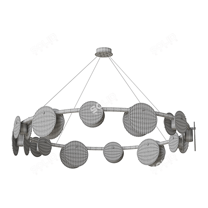 Lampatron RUTGER R 12 Modern Chandelier 3D model image 4