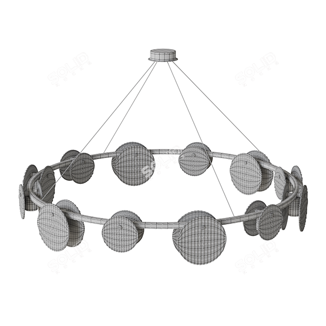 Lampatron RUTGER R 12 Modern Chandelier 3D model image 5