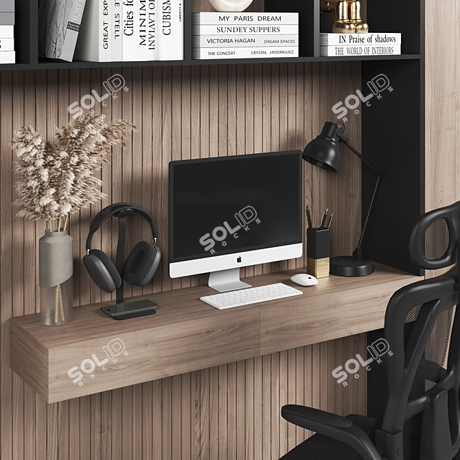 Modern Office Furniture Set 2015 3D model image 3