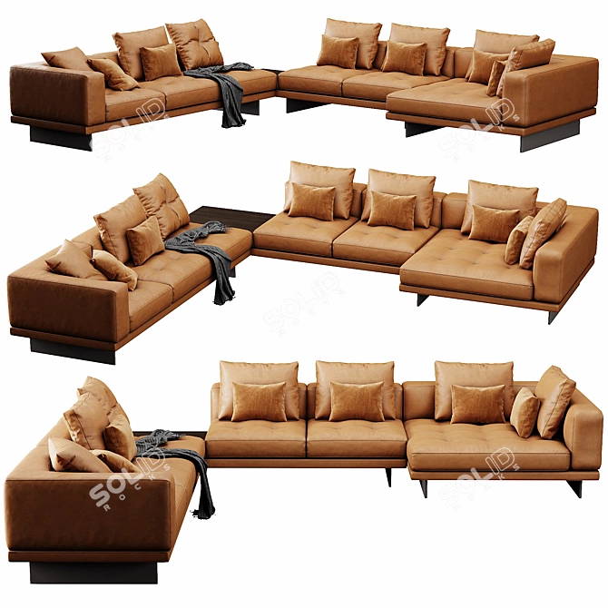 Minotti Dylan Set 8: Versatile Design 3D model image 2