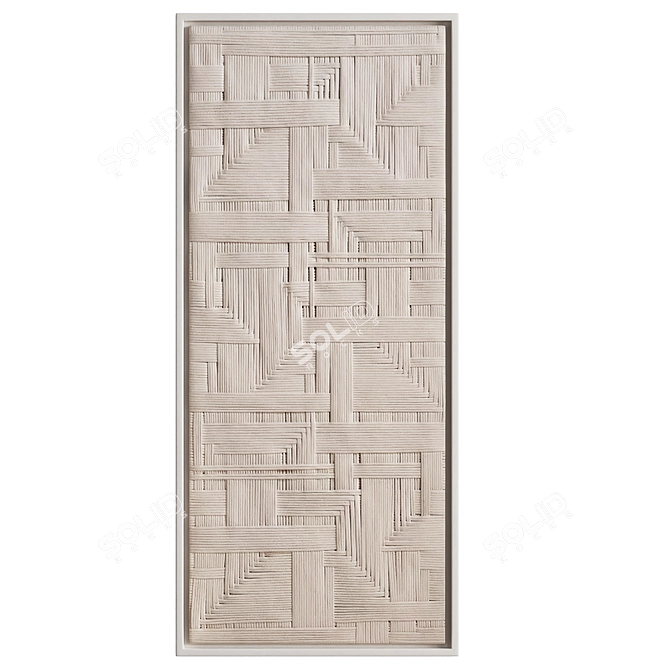  Handcrafted Cotton Cord Wall Hanging 3D model image 2