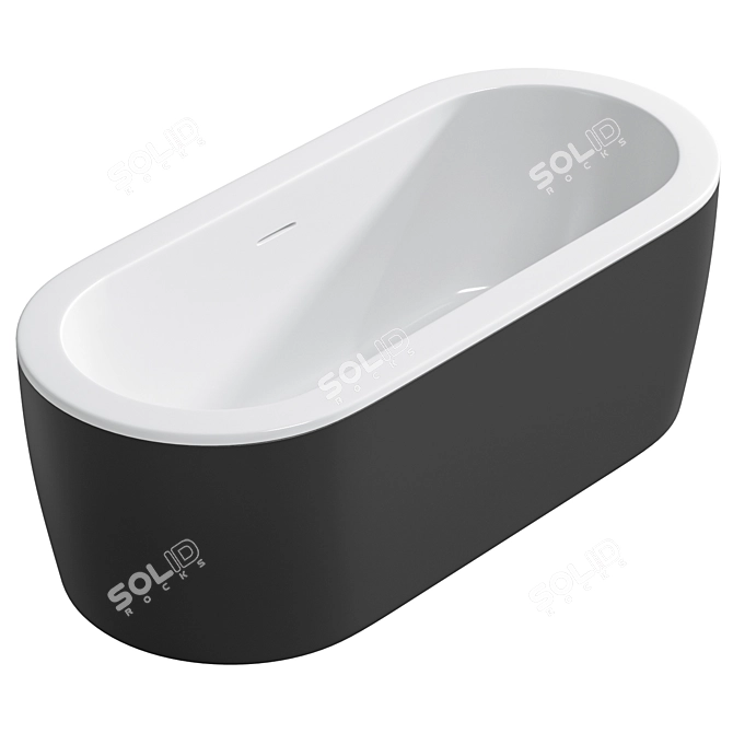 CEZARES SLIM CENTRAL Bathtub 3D Model 3D model image 2