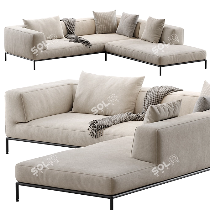 Flexform PERRY UP Sofa 2016 3D model image 1