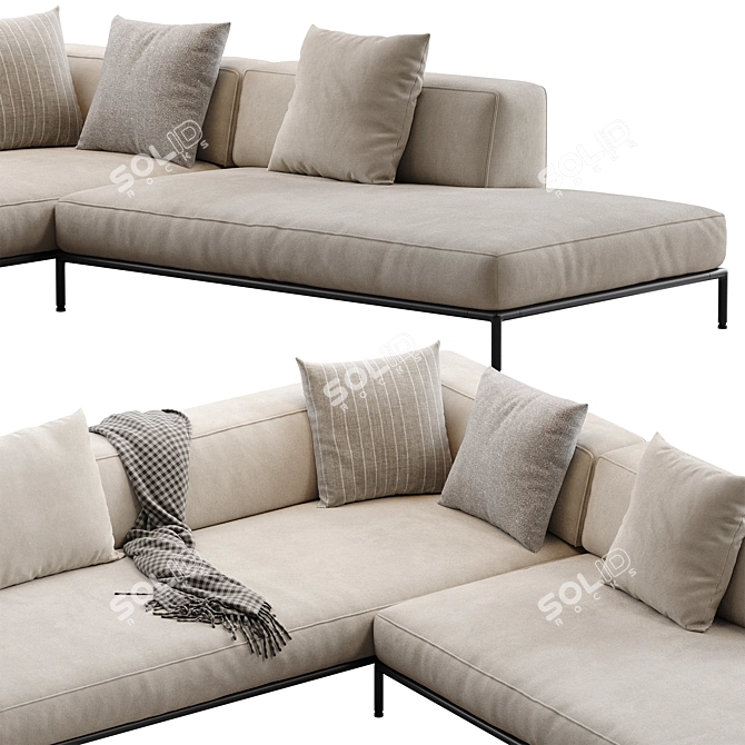 Flexform PERRY UP Sofa 2016 3D model image 2