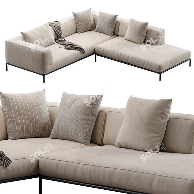 Flexform PERRY UP Sofa 2016 3D model image 3