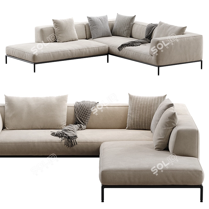 Flexform PERRY UP Sofa 2016 3D model image 4