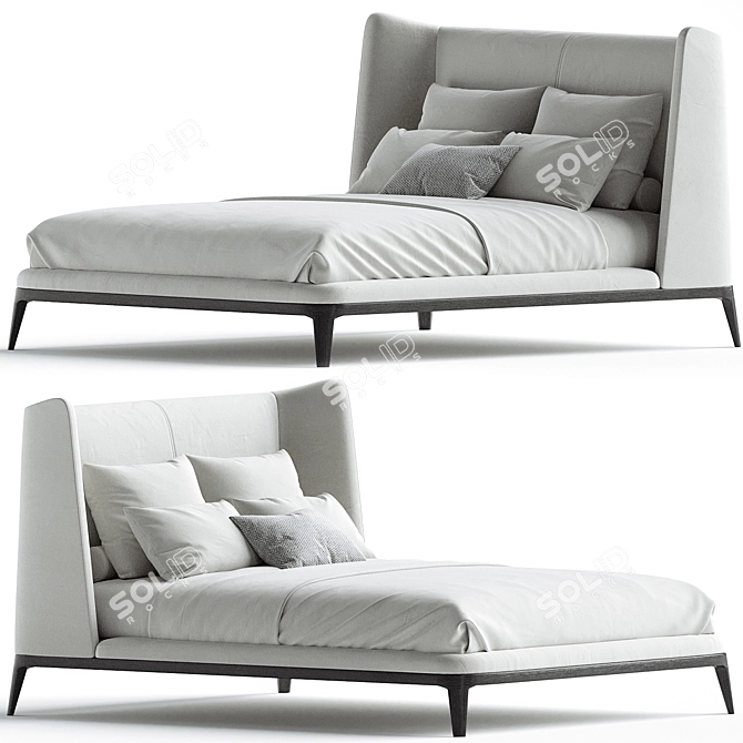 Elegant Flexform Dragonfly Bed 3D model image 1