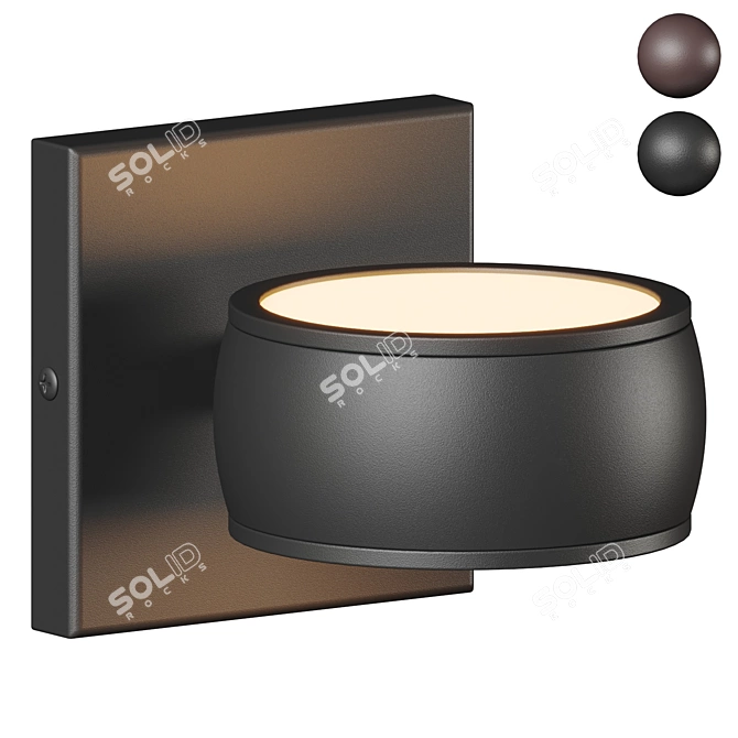 Enzo LED Wall Sconce: Modern Minimalism 3D model image 1