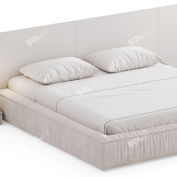 Double Bed 09 | 3Ds Max | OBJ | Corona 3D model image 3