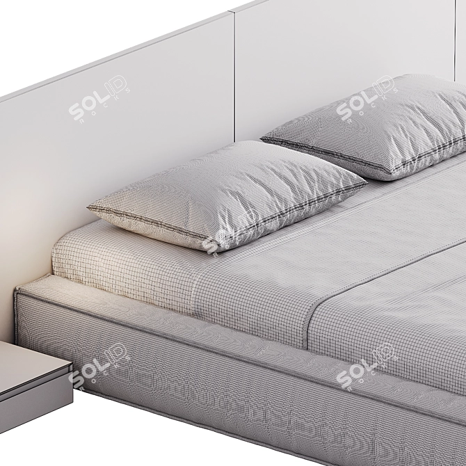 Double Bed 09 | 3Ds Max | OBJ | Corona 3D model image 5