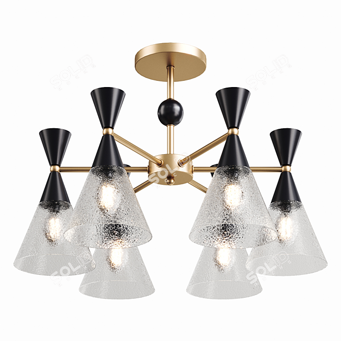 Traditional Pendant Light Fixture 3D model image 2