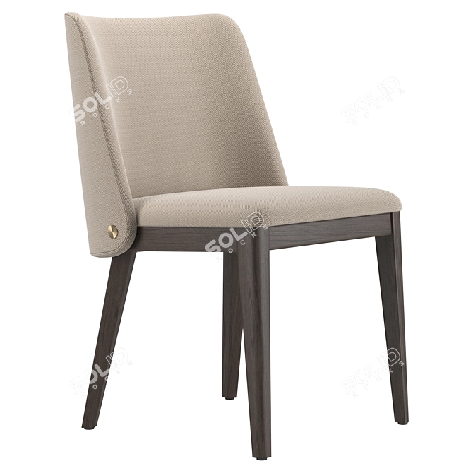 Stylish and Elegant Louise Chair 3D model image 1