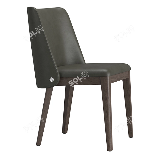 Stylish and Elegant Louise Chair 3D model image 2