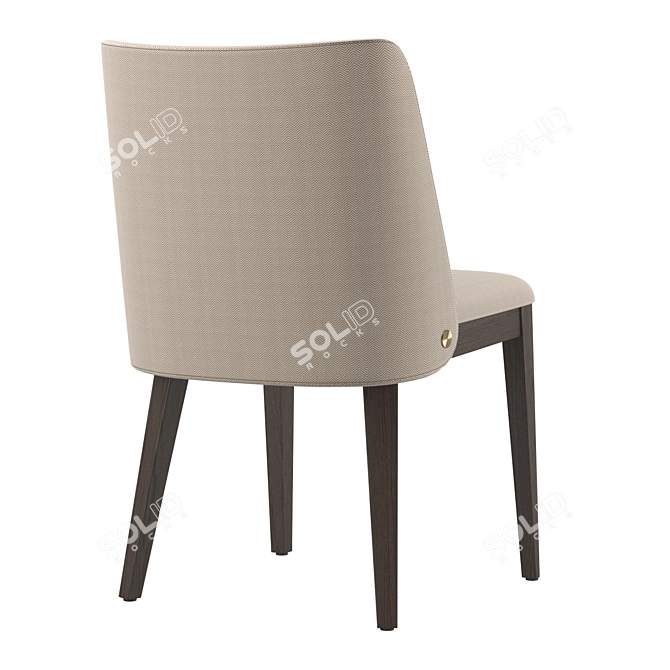 Stylish and Elegant Louise Chair 3D model image 3