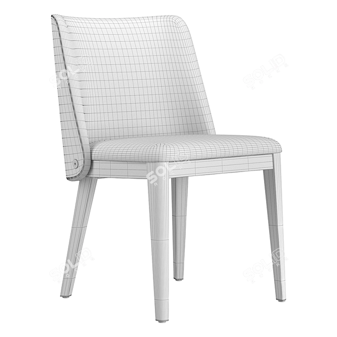 Stylish and Elegant Louise Chair 3D model image 4