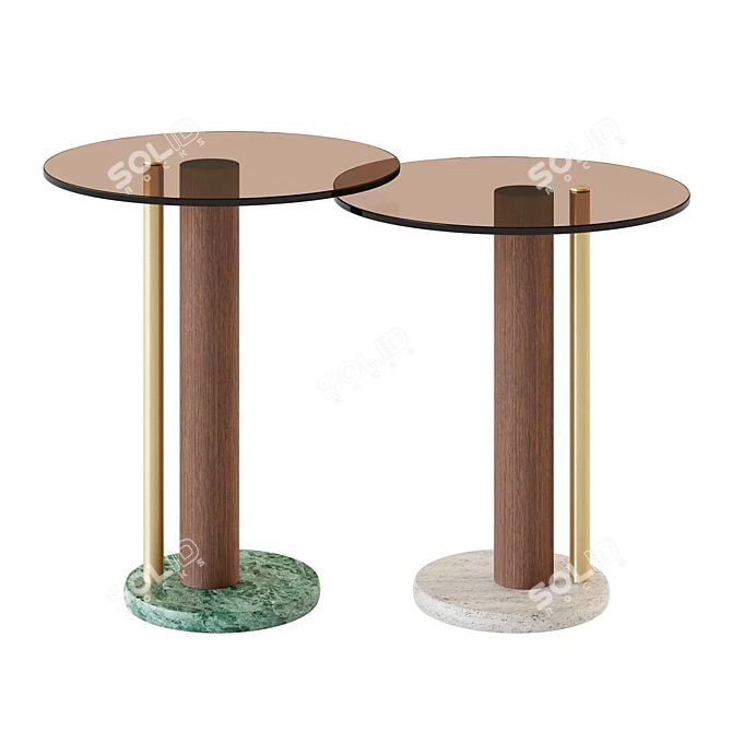 Italian Handcrafted Coffee Tables 3D model image 1