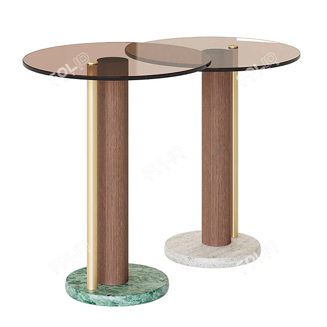 Italian Handcrafted Coffee Tables 3D model image 2