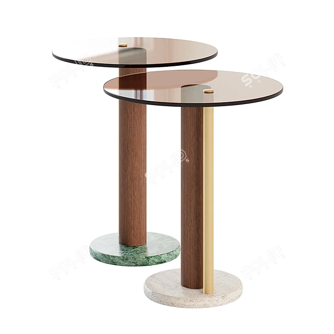 Italian Handcrafted Coffee Tables 3D model image 3