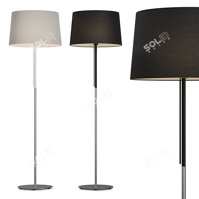 Elegant Volta Floor Lamp 3D model image 1