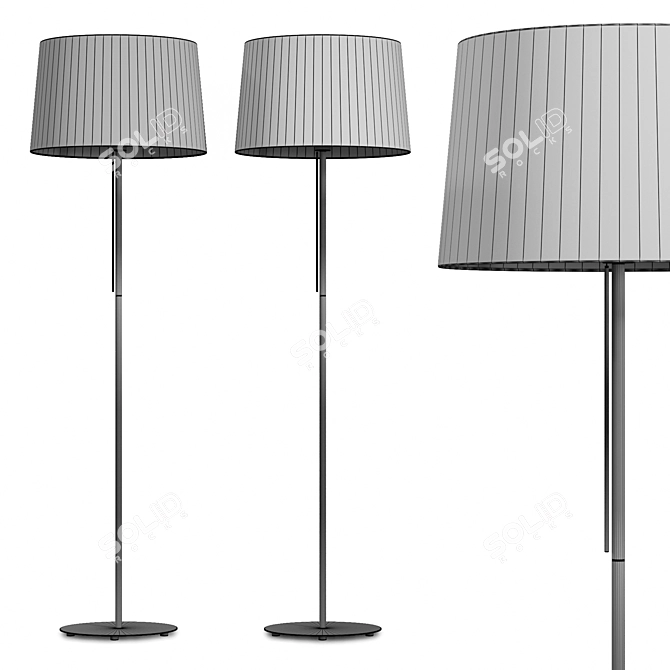 Elegant Volta Floor Lamp 3D model image 4