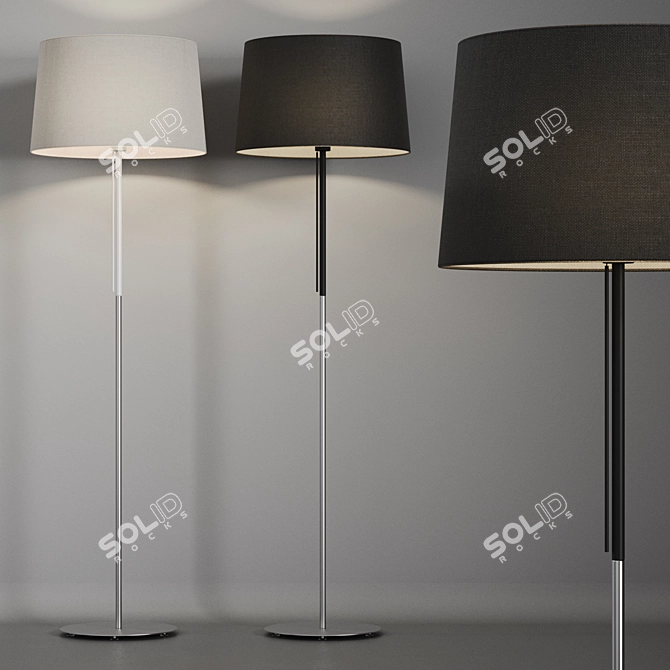 Elegant Volta Floor Lamp 3D model image 5