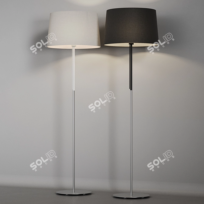 Elegant Volta Floor Lamp 3D model image 7