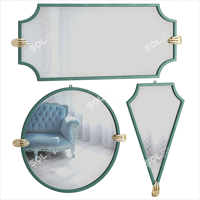 Stylish SIGMA L2 Mirrors 3D model image 1