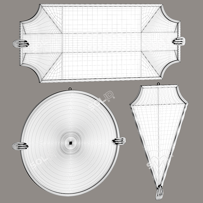 Stylish SIGMA L2 Mirrors 3D model image 4