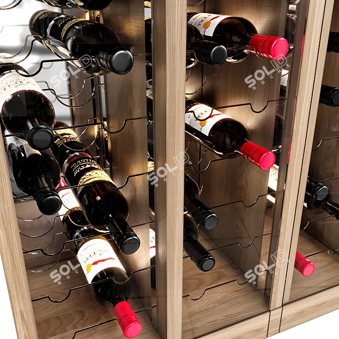 Luxury Wine Cellar Display Model 3D model image 2