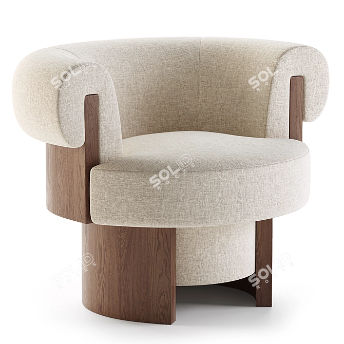  Modern Volta Armchair: Corona Render 3D model image 1