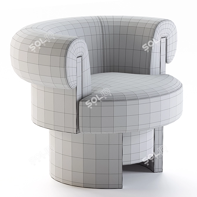  Modern Volta Armchair: Corona Render 3D model image 3